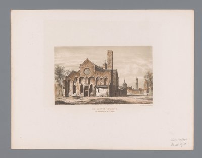 Ruine der Marienkirche in Utrecht von Anonymous
