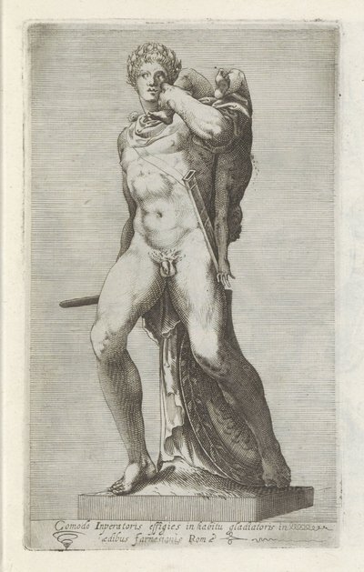 Skulptur von Kaiser Commodus als Gladiator von Anonymous