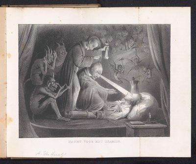 Karikatur im Leidener Studentenalmanach, 1844 von Anonymous