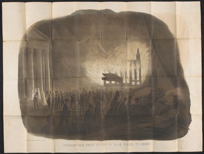 Karikatur im Leidener Studentenalmanach, 1866 von Anonymous