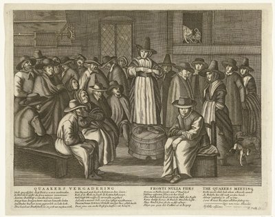 Karikatur der englischen Quäker, ca. 1656 von Anonymous