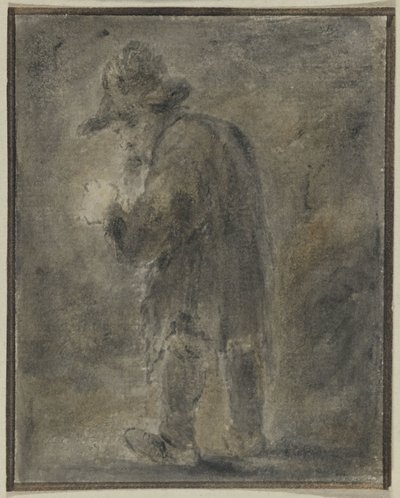 Stehender Mann mit Hut von Anonymous