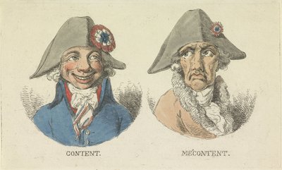 Zufrieden und Unzufrieden, 1795 von Anonymous