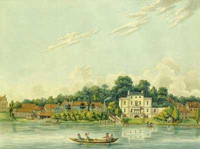 Die Ufer der Themse in Twickenham, das Haus von Alexander Pope zeigend von Anonymous