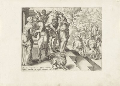 Abreise von Tobias und Sara (Geschichte von Tobias) von Anonymous