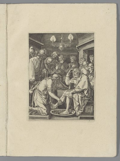 Fußwaschung des Petrus von Anonymous