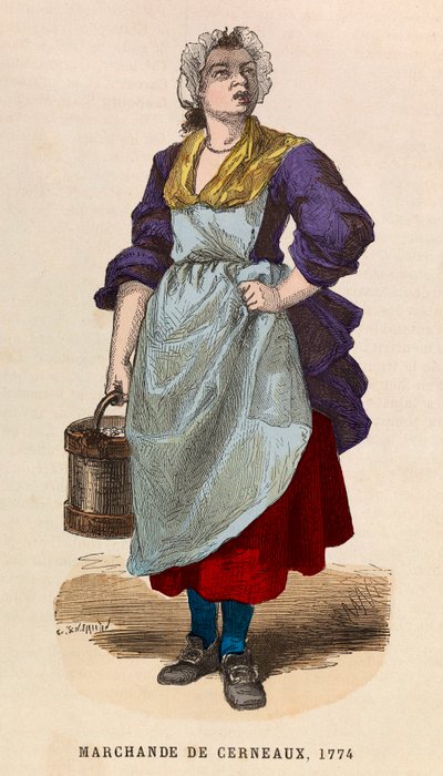 Ein Nussverkäufer im Jahr 1774 (Walnüsse) von Anonymous Anonymous