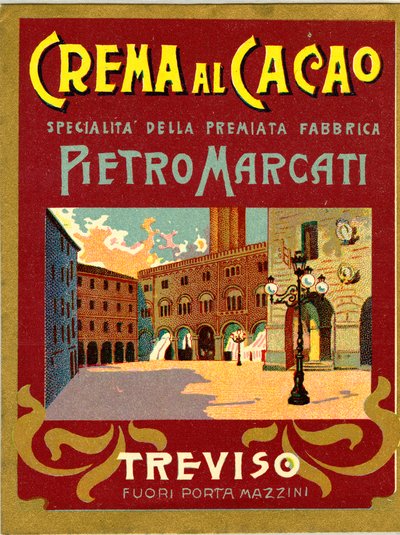 Werbung für Kakaocreme Marcati aus Treviso (Chromolithographie) von Anonymous Anonymous