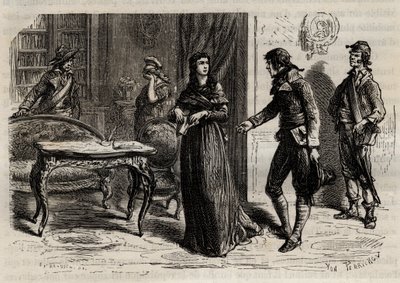 Verhaftung von Madame Roland am 1. Juni 1793 in Paris - Verhaftung von Madame Roland (Manon Roland, geb. Jeanne Marie Philippon) von Anonymous Anonymous