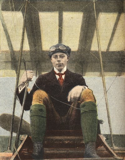 Luftfahrt: Porträt des Fliegers Henri Wynmalen (Henri Wijnmalen) von Anonymous Anonymous
