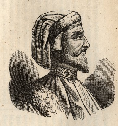 Azzon Visconti - Azzone Visconti - 1302-1339 - Gravur von Anonymous Anonymous