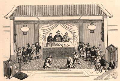 Christenverfolgung: Vorbereitungen für das Martyrium des französischen Missionars Augustus Chapdelaine (1814-1856) in Sy-lin-hien in China am 27. Februar von Anonymous Anonymous
