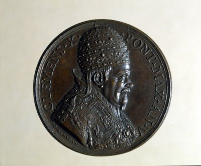 Clement X. Bronzemedaille. Mailand. von Anonymous Anonymous