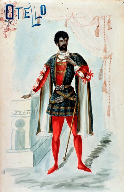 Kostüm für Otello in der Oper von Giuseppe Verdi von Anonymous Anonymous