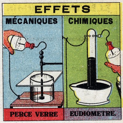 Elektrochemie: Effekte von elektrischen Funken. Verwendung eines Eudiometers. Anonyme Illustration von 1925. Private Sammlung. von Anonymous Anonymous