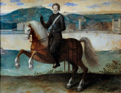 Reiterporträt von Heinrich IV. (1553-1610) vor Paris (1594) von Anonymous Anonymous