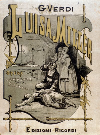 Frontispiz der Partitur von Luisa Miller, Oper von Giuseppe Verdi von Anonymous Anonymous