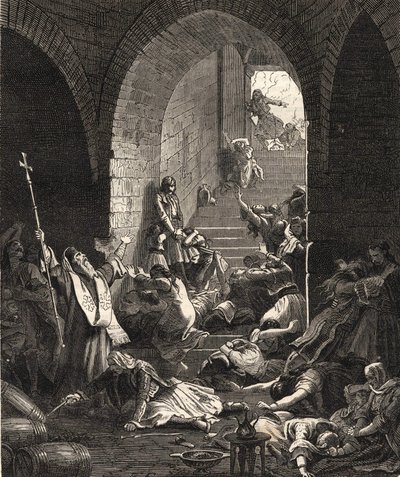 Griechischer Unabhängigkeitskrieg. Eroberung von Missolonghi durch Ibrahim Pascha, 25. April von Anonymous Anonymous