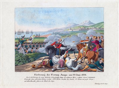 Russisch-Türkischer Krieg 1828-1829 - Der Fall der Festung Anapa am 23. Juni von Anonymous Anonymous