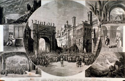 Illustration für Francesca da Rimini, Oper von Ambroise Thomas von Anonymous Anonymous