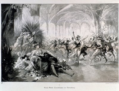 Illustration für Tannhäuser von Wagner von Anonymous Anonymous