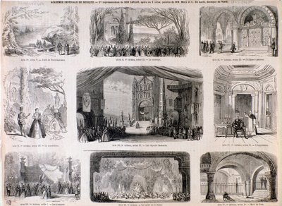 Illustrationen für Don Carlo, Oper von Giuseppe Verdi von Anonymous Anonymous