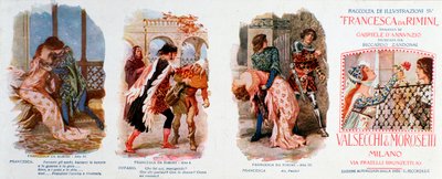 Illustrationen für „Francesca da Rimini“, Oper von Zandonai von Anonymous Anonymous