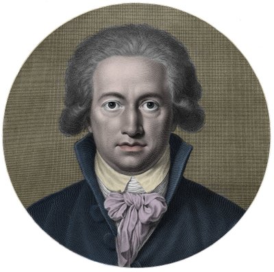 Johann Wolfgang von Goethe (1749-1832). Deutscher Schriftsteller. Gravur 19. Jh. - Porträt von Johann Wolfgang Goethe (1749-1832), deutscher Schriftsteller von Anonymous Anonymous