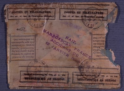 Letzter Brief vom Madagaskar-Frankreich-Raid (Unfall vom 18. Januar 1930) von Anonymous Anonymous
