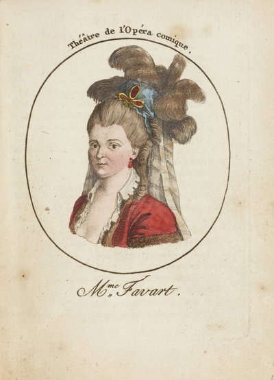 Madame Justine Favart von Anonymous Anonymous