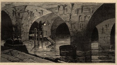 Menilamount-Reservoir - Paris - 1890 - Gravur 1890 von Anonymous Anonymous