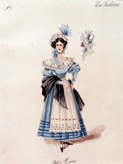 Mimi, Charakter aus der Oper La Bohème von Puccini von Anonymous Anonymous