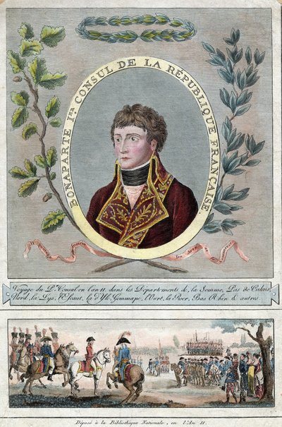 Napoleon Bonaparte als Erster Konsul von Frankreich von Anonymous Anonymous