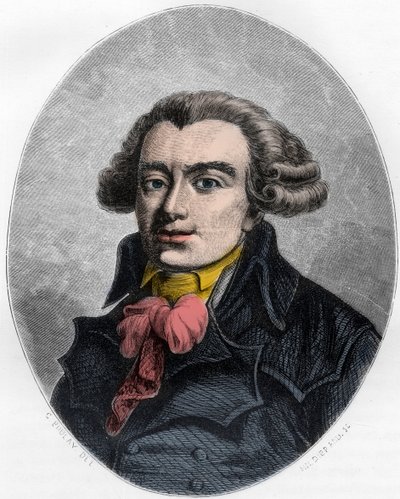 PIERRE VICTORIEN VERGNIAUD französischer Revolutionsstaatmann - Porträt von Pierre Victorien Vergniaud (1753-1793), französischer Politiker Girondin - Gravur von 1863 in „The Red Book - Histoire De L