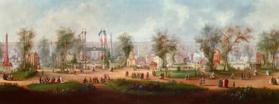 Panoramablick auf die Weltausstellung 1867 in Paris von Anonymous Anonymous
