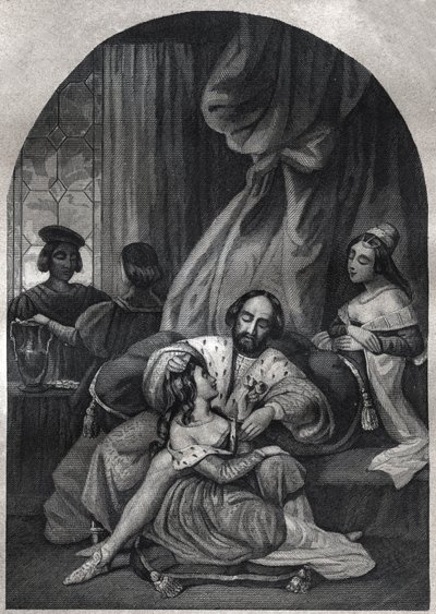 Paul III. (Papst von 1534 bis 1549) und seine Familie. Gravur von 1842 in „Histoire des popes: crimes, murders, poisonings, parricides, adulteres, incest...“ von Maurice Lachatre. Private Sammlung. von Anonymous Anonymous