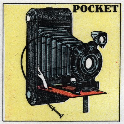 Fotografie: „Pocket“-Kamera. Anonyme Illustration von 1925. Private Sammlung. von Anonymous Anonymous