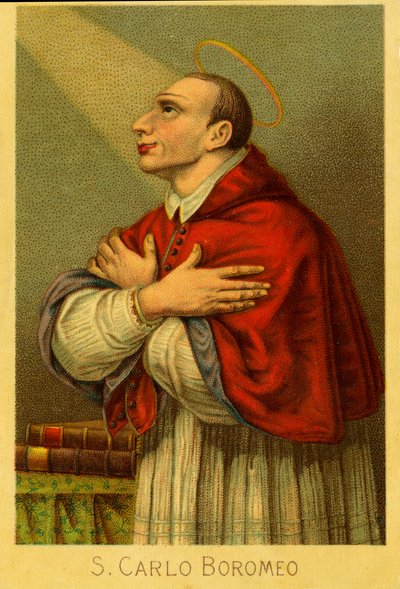 Fromme Bild: Charles Borromeo, Kardinalerzbischof von Mailand von Anonymous Anonymous