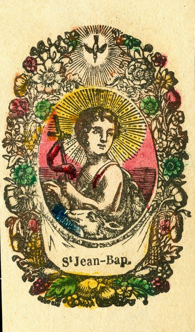Andachtsbild: Johannes der Täufer (Epinal-Druck) von Anonymous Anonymous