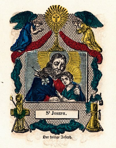 Andachtsbild: Heiliger Josef von Anonymous Anonymous