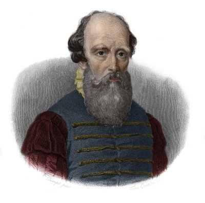Porträt von Bernard Palissy (1510 - 1589) in „Portraits et histoire des hommes utile: hommes et femmes de tous pays et de tous conditions, qui acquis des droits à la reconnaissance des hommes“ veröffentlicht und verbreitet von der Societe Montyon et Frankl von Anonymous Anonymous