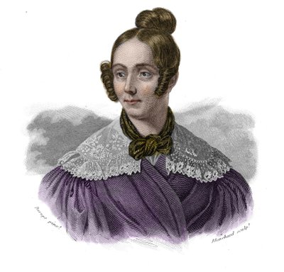Porträt von Mademoiselle Didion (Barbe Francoise Madeleine Didion) (1798-1836) in „Portraits et histoire des hommes utile: hommes et femmes de tous pays et de tous conditions, qui ont acquis des droits à la reconnaissance des hommes“ von Anonymous Anonymous