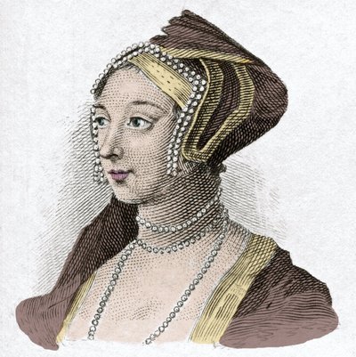 Porträt von Anne Boleyn (Anna oder Ann Bolin und Anne Bullen von Anonymous Anonymous