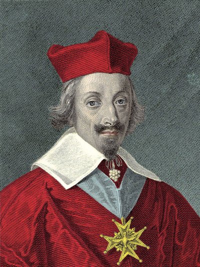 Porträt von Armand Jean Du Plessis, Kardinal de Richelieu (1585-1642) von Anonymous Anonymous
