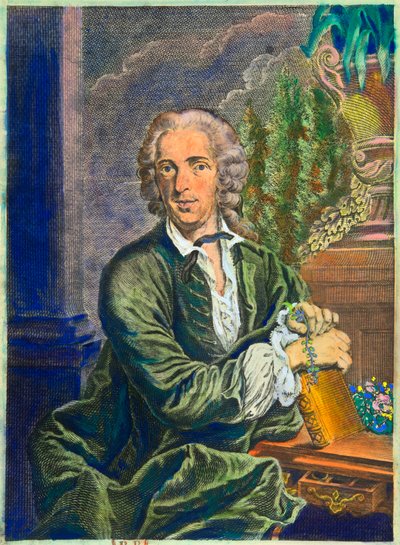 Porträt von Carl von Linné (1707-1778) schwedischer Naturforscher - Private Sammlung von Anonymous Anonymous