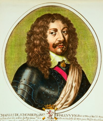 Porträt von Charles de Schomberg (1601-1656) Herzog von Halluin, Pair und Marschall von Frankreich unter Ludwig XIII., Private Sammlung von Anonymous Anonymous