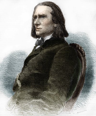 Porträt von Franz Liszt, ungarischer Pianist und Komponist (1811-1886) von Anonymous Anonymous