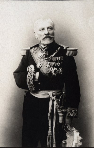 Porträt von Hyacinthe Laurent Theophile Aube (Admiral Aube) (1826-1890), französischer Admiral. FPL-Sammlung. von Anonymous Anonymous