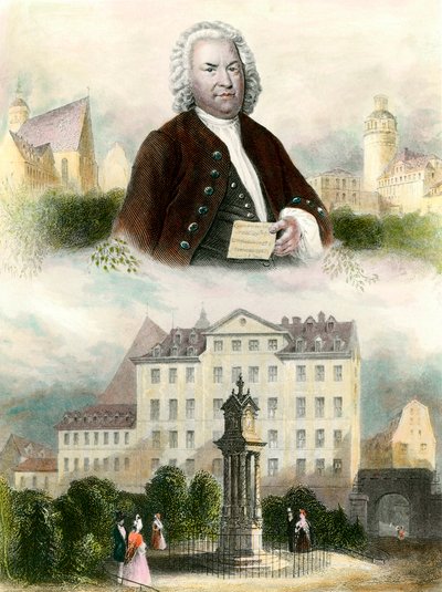 Porträt von Johann Sebastian Bach von Anonymous Anonymous