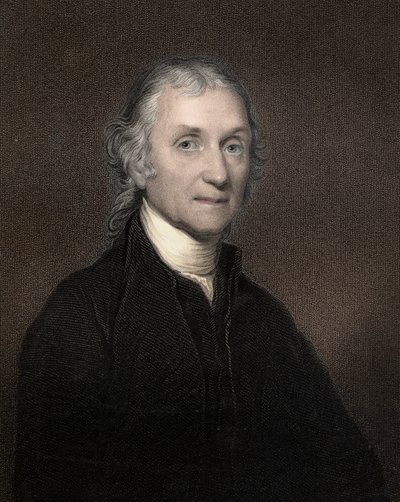 Porträt von Joseph Priestley (1733-1804), britischer Chemiker und Theologe von Anonymous Anonymous